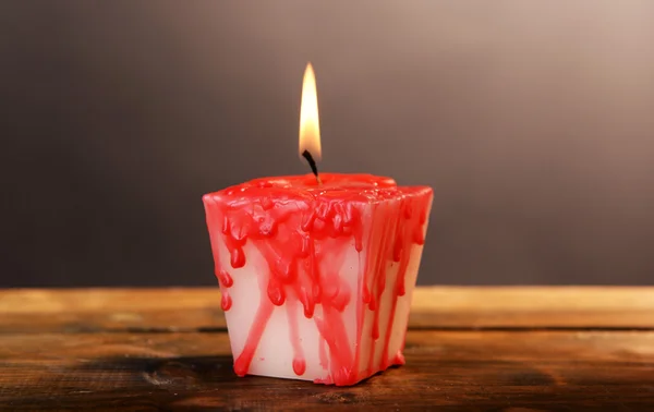 Кривава свічка на свято Хеллоуїна — стокове фото