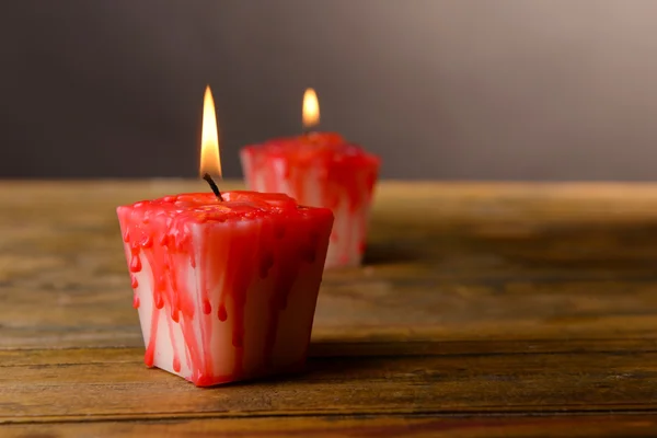 Krwawe świece na Halloween — Zdjęcie stockowe