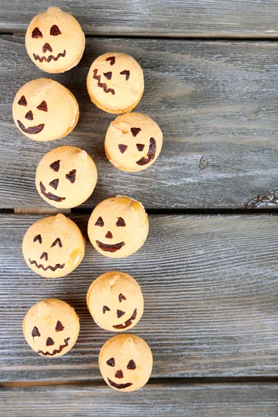 Lezzetli Cadılar Bayramı macaroons — Stok fotoğraf