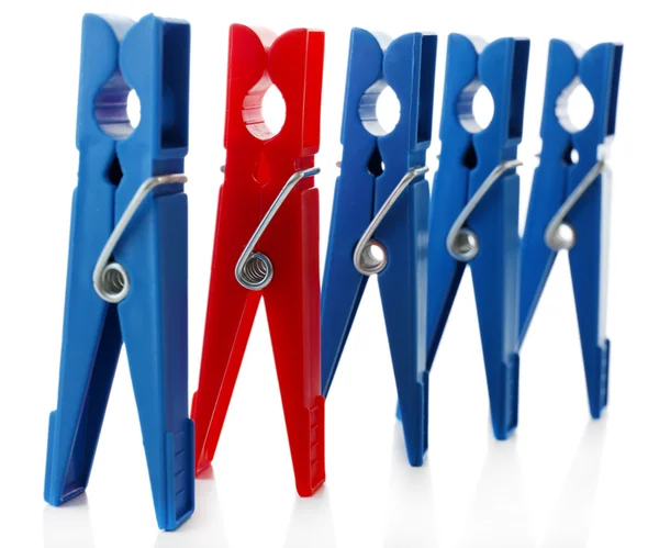 Kleurrijke kunststof wasknijpers — Stockfoto