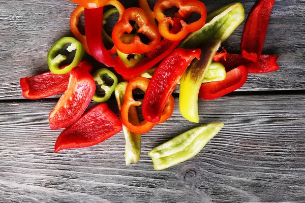 Colorful Sliced pepper — Stock Photo, Image