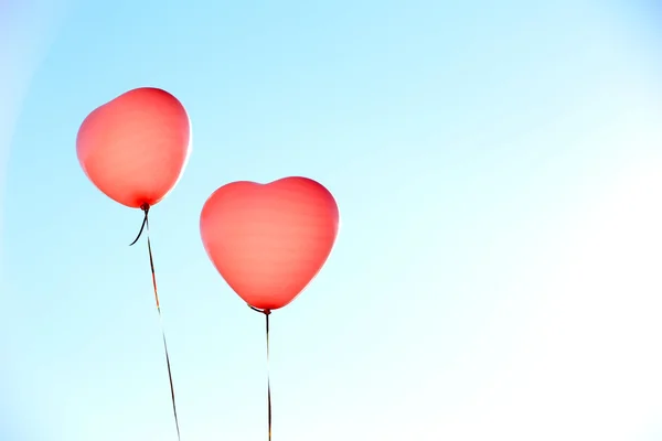 Amore cuore palloncini — Foto Stock