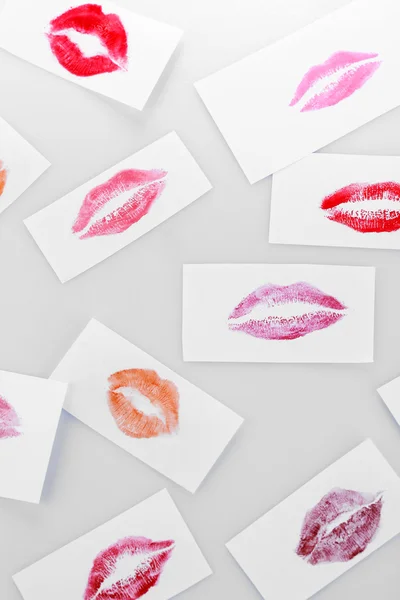 Set of lipstick kiss — Stock Photo, Image