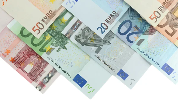 Billets en euros colorés — Photo