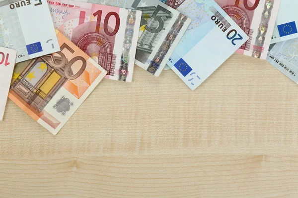 Billets en euros colorés — Photo