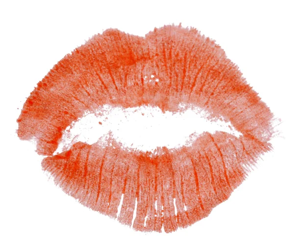 Rossetto bacio isolato su bianco — Foto Stock