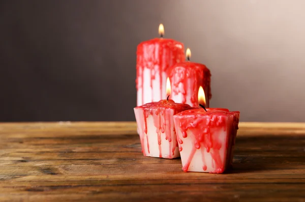 Bloody candles for Halloween holiday — Stock Photo, Image