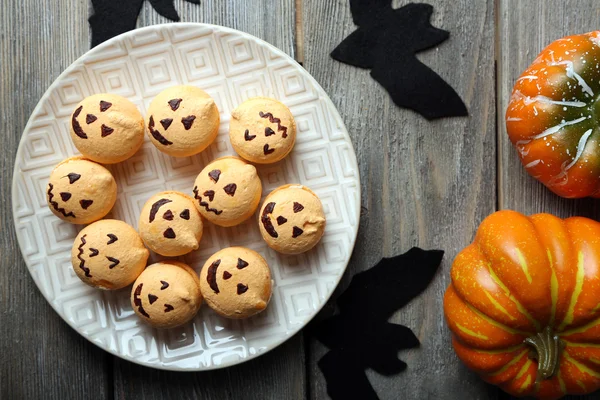 Leckere Halloween-Makronen — Stockfoto