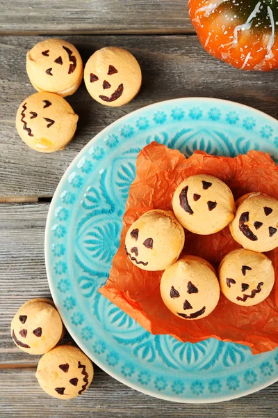 Lezzetli Cadılar Bayramı macaroons — Stok fotoğraf