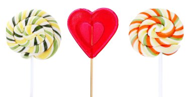 Renkli lolipop izole