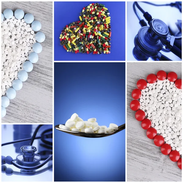 Medicine collage — Stock Photo, Image