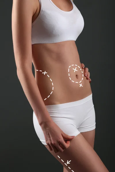 Slim body concept — Stock Photo, Image