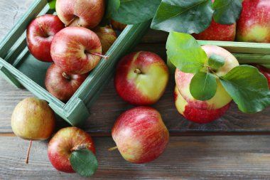 Sulu elma kutusunda, yakın çekim