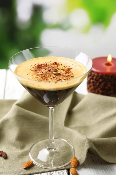 Espresso cocktail geserveerd — Stockfoto