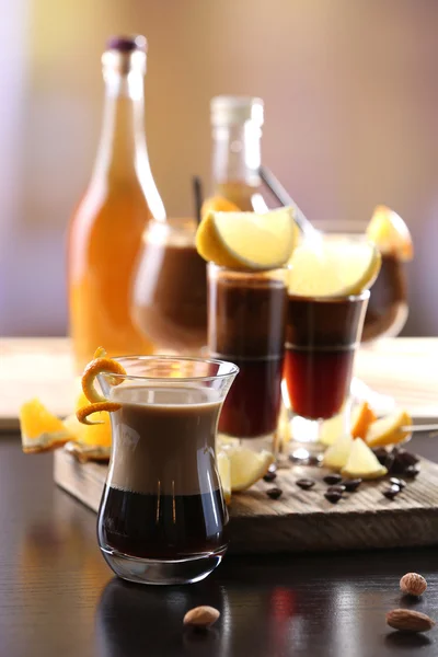 Espressococktail serveret - Stock-foto