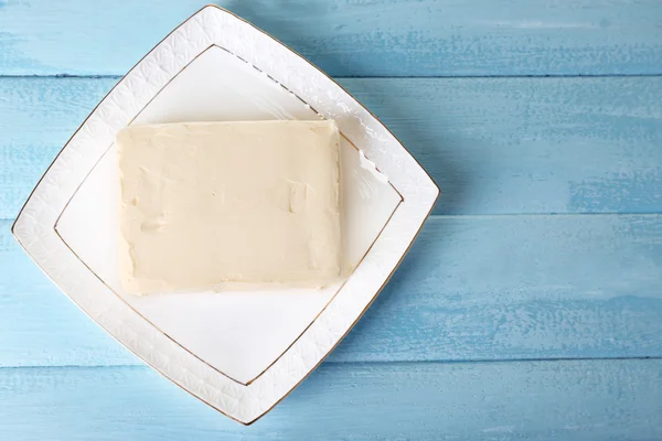 Świeżego masła na talerzu — Zdjęcie stockowe