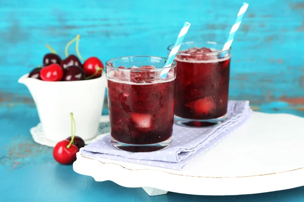 Closeup of cherry granita — Stock Photo, Image