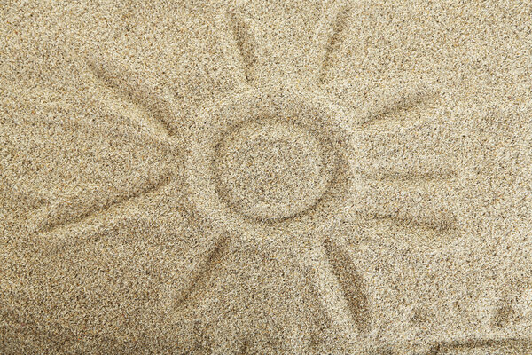 Картина на морском песке
