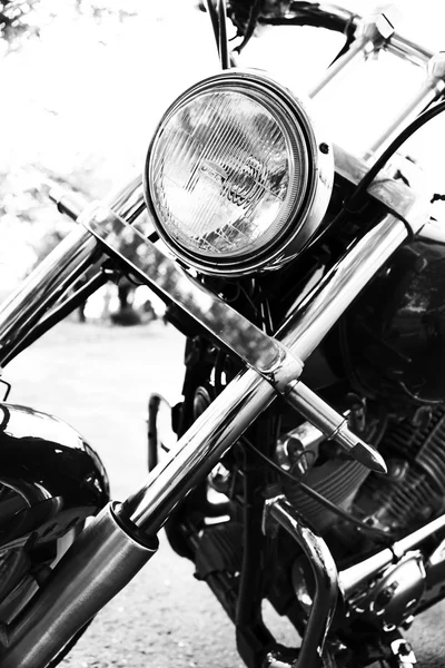 Motor bike headlight, close-up — Stock Photo, Image