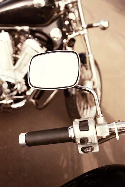 Detalhe da moto do motor, close-up — Fotografia de Stock