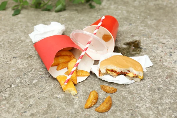 Fast food litter — Stock Photo, Image