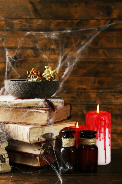 Frightful still life for Halloween — Stock Photo, Image