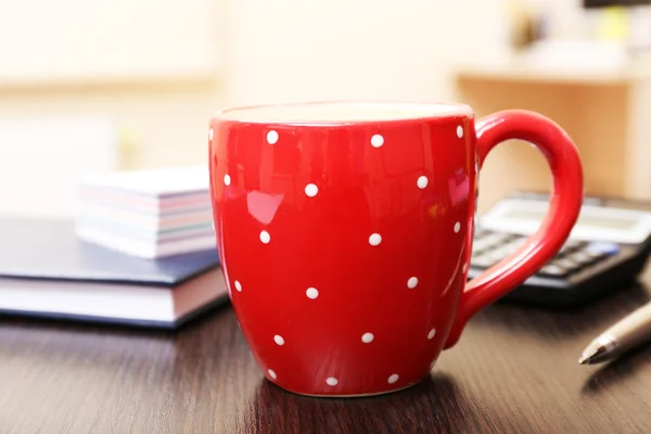 Cup of tea in office — Stock Photo, Image