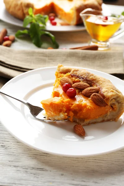 Pumpkin pie — Stock Photo, Image