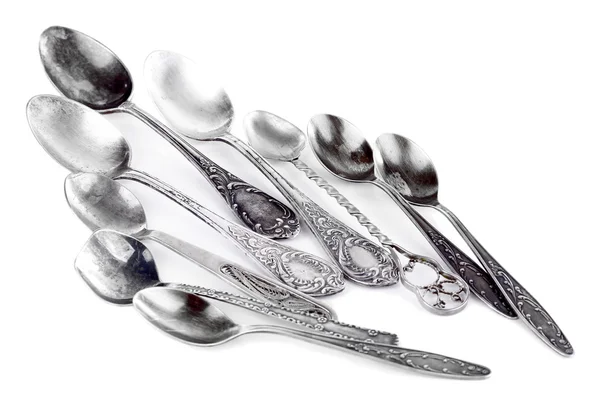 Spoons isolated on white — Stock Photo, Image