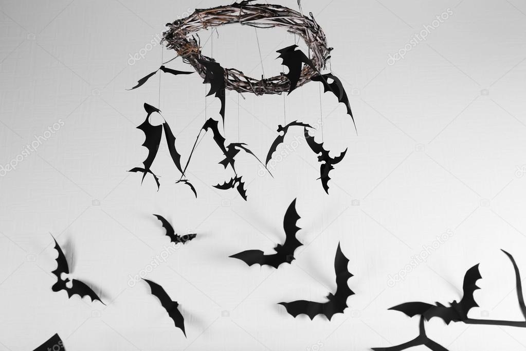 Decorative paper bats