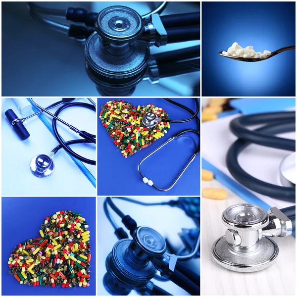 Collage di medicine — Foto Stock