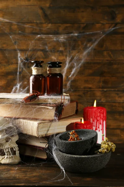Frightful still life for Halloween — Stock Photo, Image