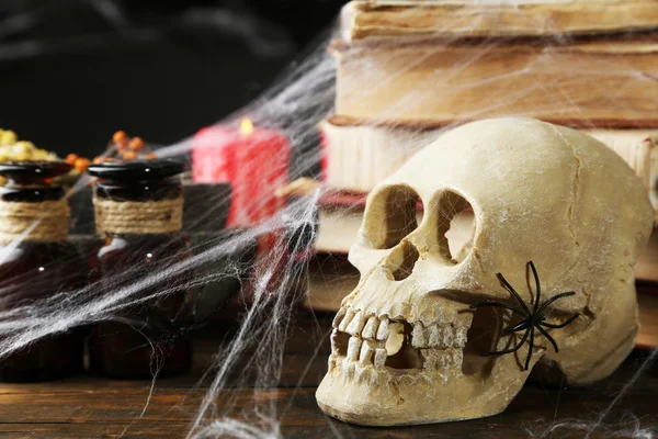 Frightful still life for Halloween — Stock Photo, Image