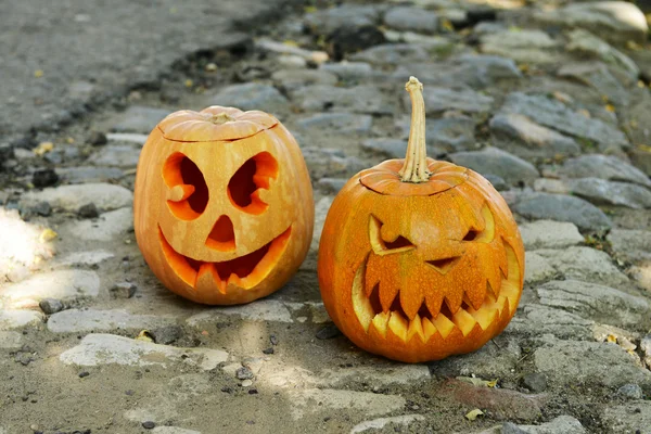 Pompoenen voor vakantie Halloween — Stockfoto