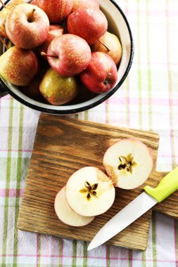 Sulu elma, yakın çekim