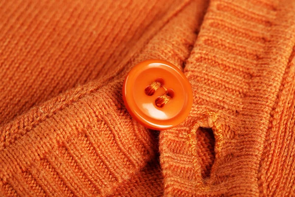 Button on clothes close up — Stock Photo, Image