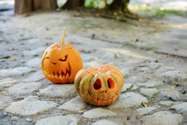 Pompoenen voor vakantie Halloween — Stockfoto