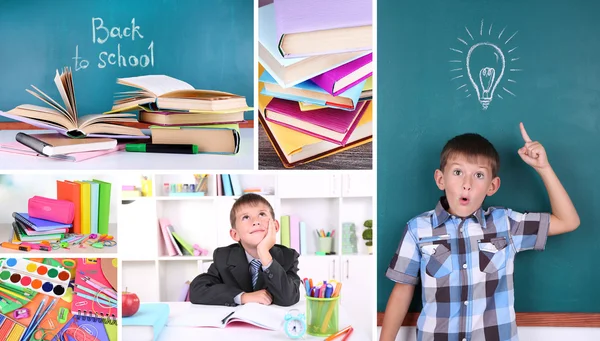 School collage — Stock Photo, Image