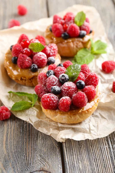 Pasteles con bayas — Foto de Stock