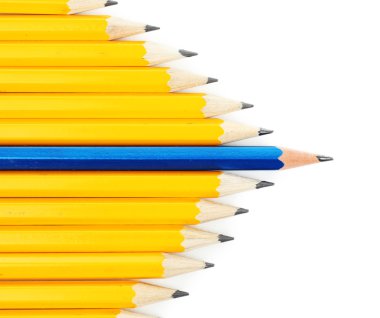 Bireysellik kavramı. Beyaz izole kalem