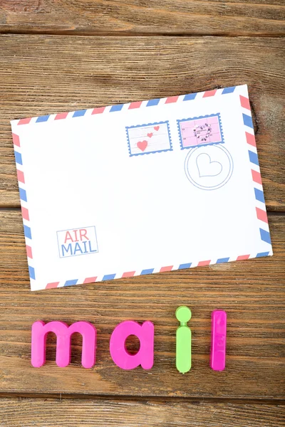 Mail word formed with colorful letters — Stock Photo, Image