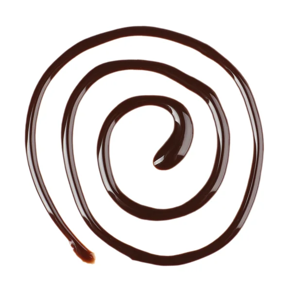 Chocolate syrup drips — Stock Photo, Image