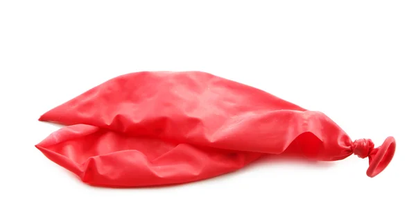 Popped red balloon — Stock Photo, Image