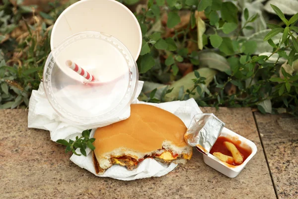 Fast food litter — Stock Photo, Image