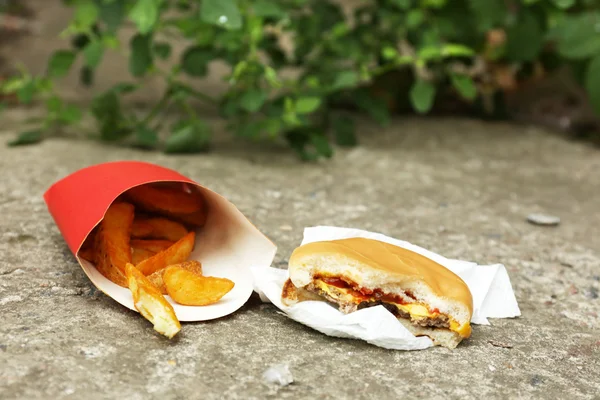 Fast food litter — Stock Photo, Image