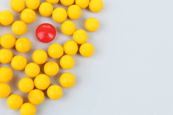 Individuality concept. Pills close-up — Stock Photo, Image