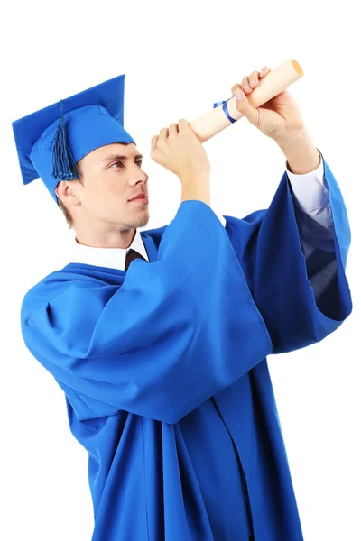 Man graduate student — Stock Photo, Image
