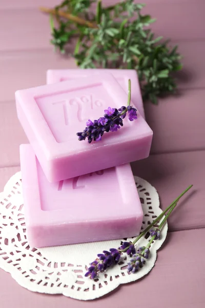 Bars of natural soap — Stock Photo, Image