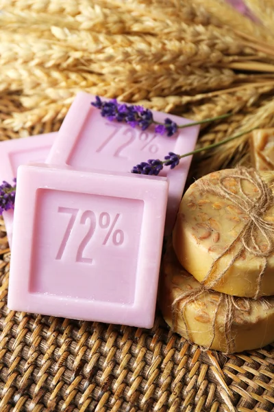 Bars of natural soap — Stock Photo, Image