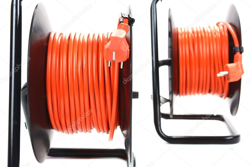 Extension electric cable reels